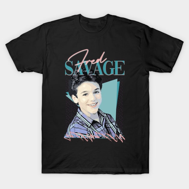 Fred Savage - 90s Retro Style T-Shirt by DankyDevito